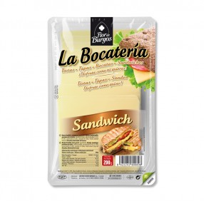 Queso de sandwich en lonchas LA BOCATERIA envase 200 grs